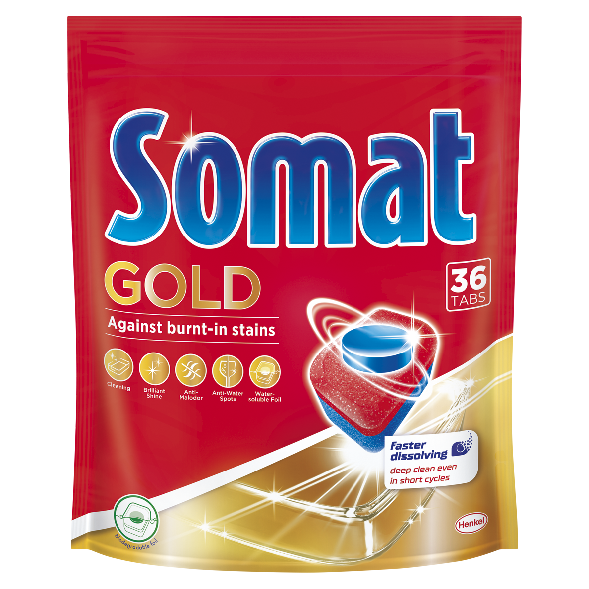 Таблетки для посудомоечных машин Somat Gold, 36 шт. (763683) - фото 1