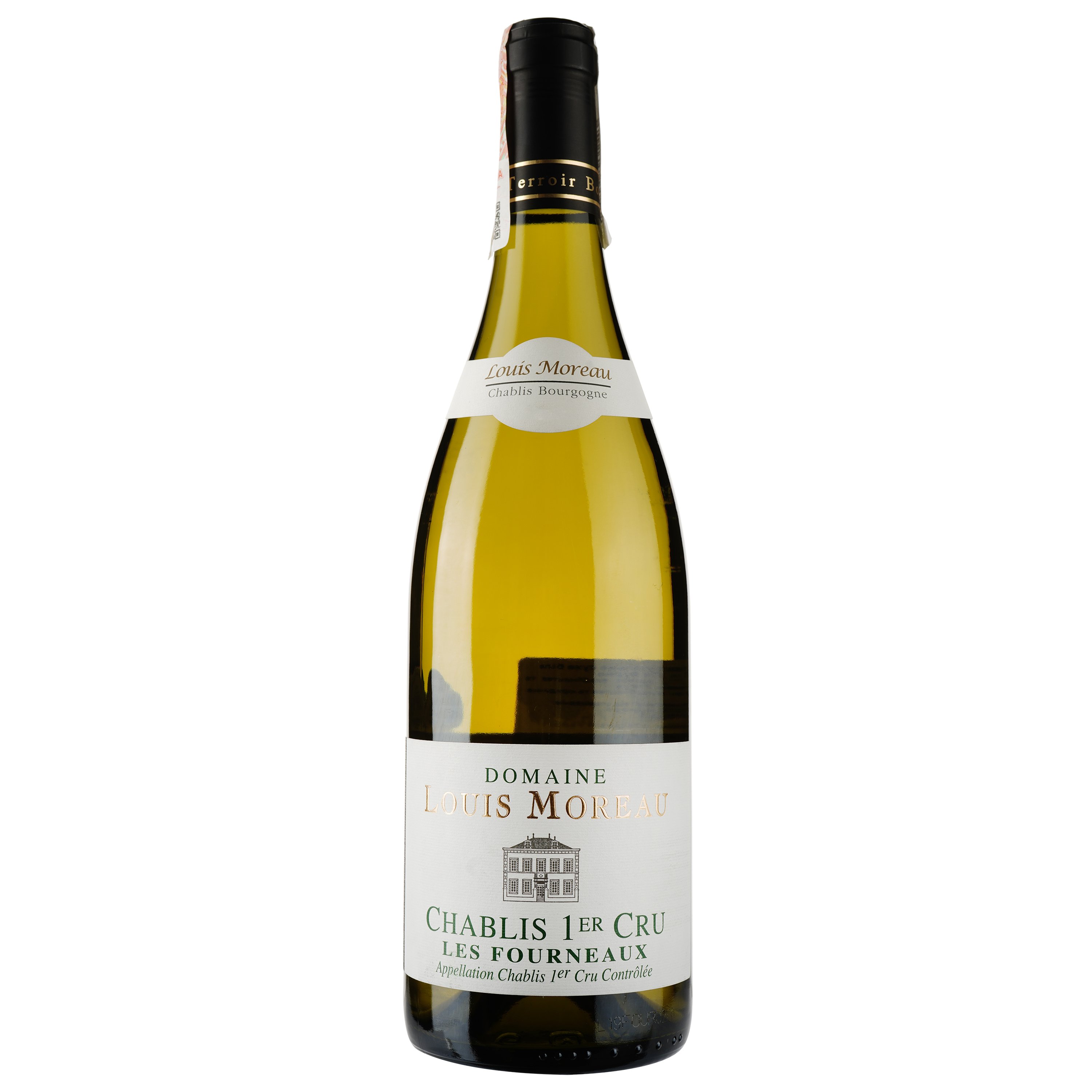 Вино Domaine Louis Moreau Chablis Premier Cru Les Fourneaux, біле, сухе, 12,5%, 0,75 л (37493) - фото 1