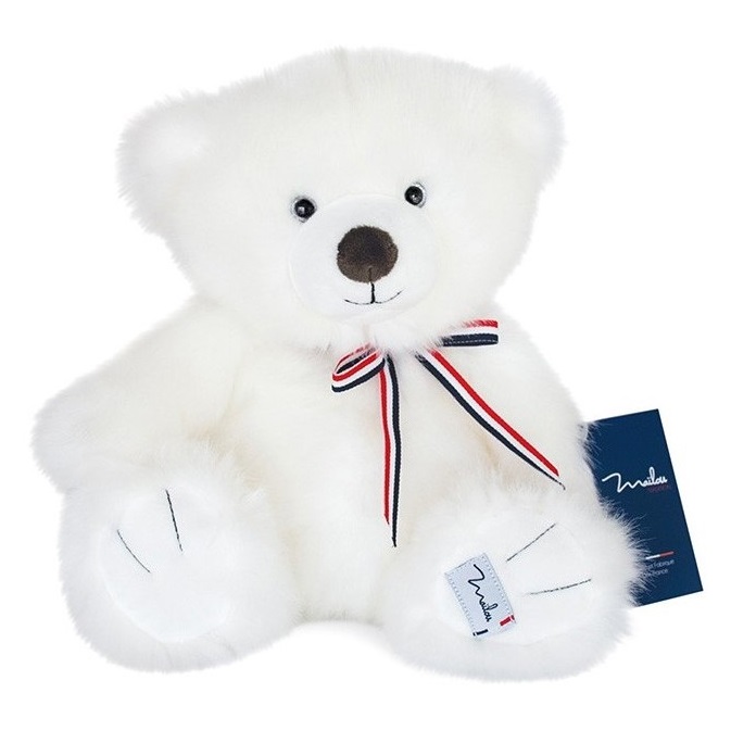 Мягкая игрушка Mailou Французский медведь, 35 см, белоснежный (MA0121) - фото 1
