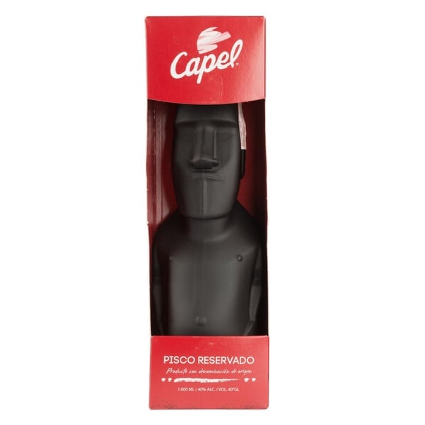Писко Capel Pisco Moai Reservado, в подарочной упаковке, 40%, 1 л - фото 1