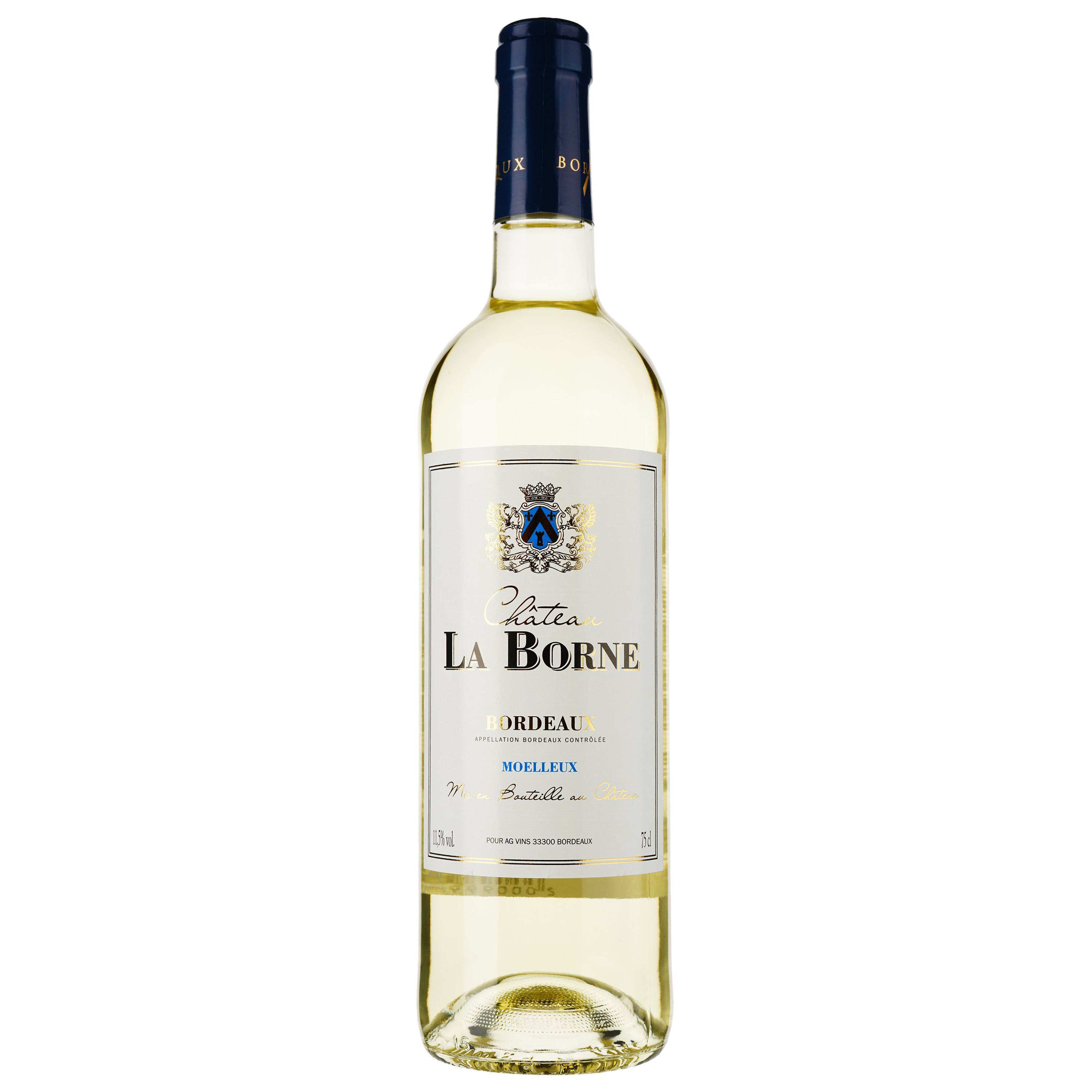 Вино Chateau La Borne AOP Bordeaux 2022 белое сладкое 0.75 л - фото 1