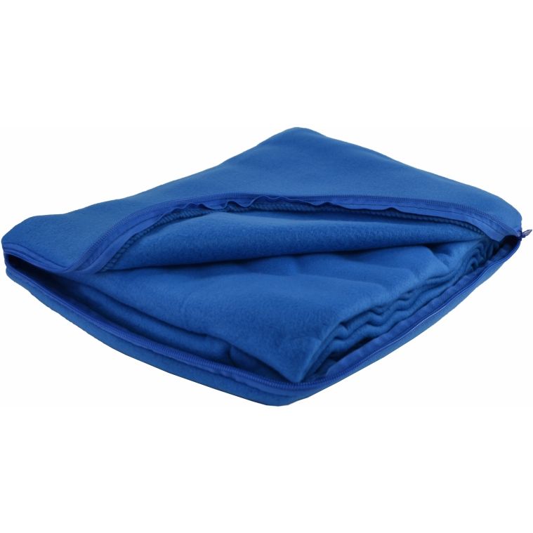 Плед-подушка флісова Bergamo Mild 180х150 см, синя (202312pl-03) - фото 1
