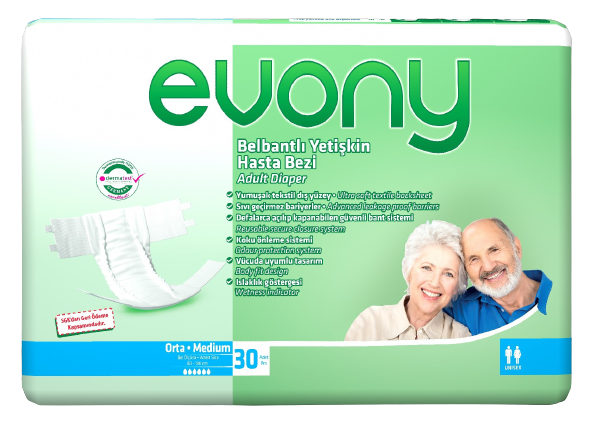 Підгузки для дорослих Evony 2 Medium, 30 шт (71490) - фото 1
