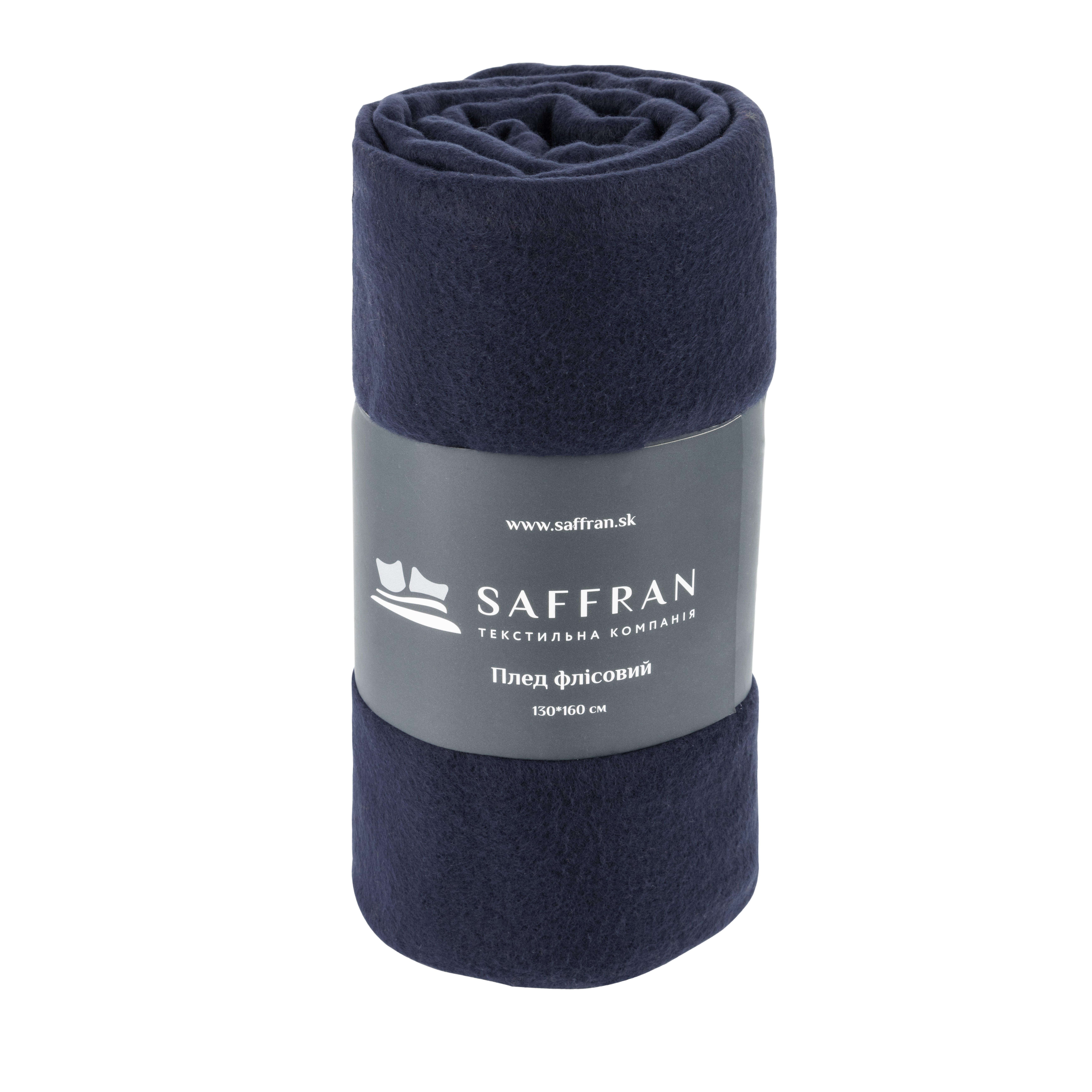Плед флисовый Saffran, 160х130 см, темно-синий (КП00002) - фото 1