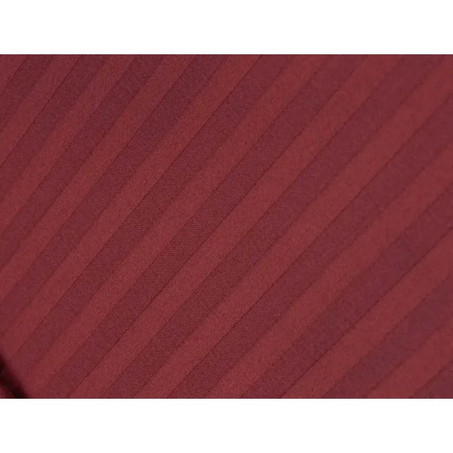 Простирадло на резинці LightHouse Sateen Stripe Red Wine 200х180 см червоне (603845) - фото 5