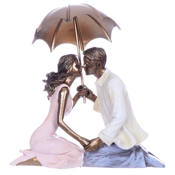 Фігурка декоративна Lefard Пара під парасолькою, 16х7х17 см (192-037) - фото 1