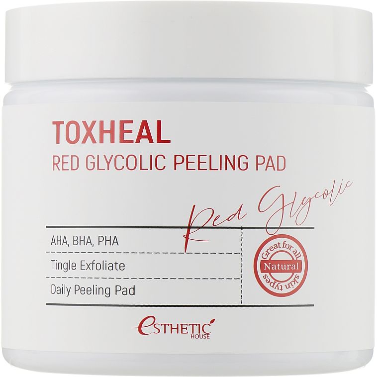 Очистительные диски Esthetic House Toxheal Red Glycolic Peeling Pad 100 шт. - фото 2