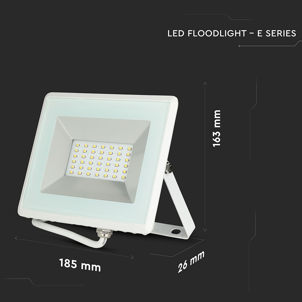 Прожектор V-TAC LED SKU-5956 30 Вт 3000 Лм 4000К белый (3800157625494) - фото 5