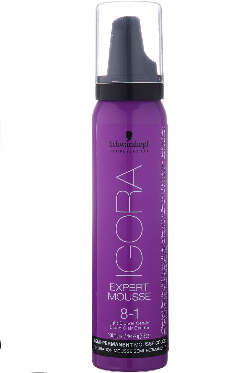 Мусс-краска для волос Schwarzkopf Professional Igora Expert Mousse тон 8-1 100 мл (1917259) - фото 2