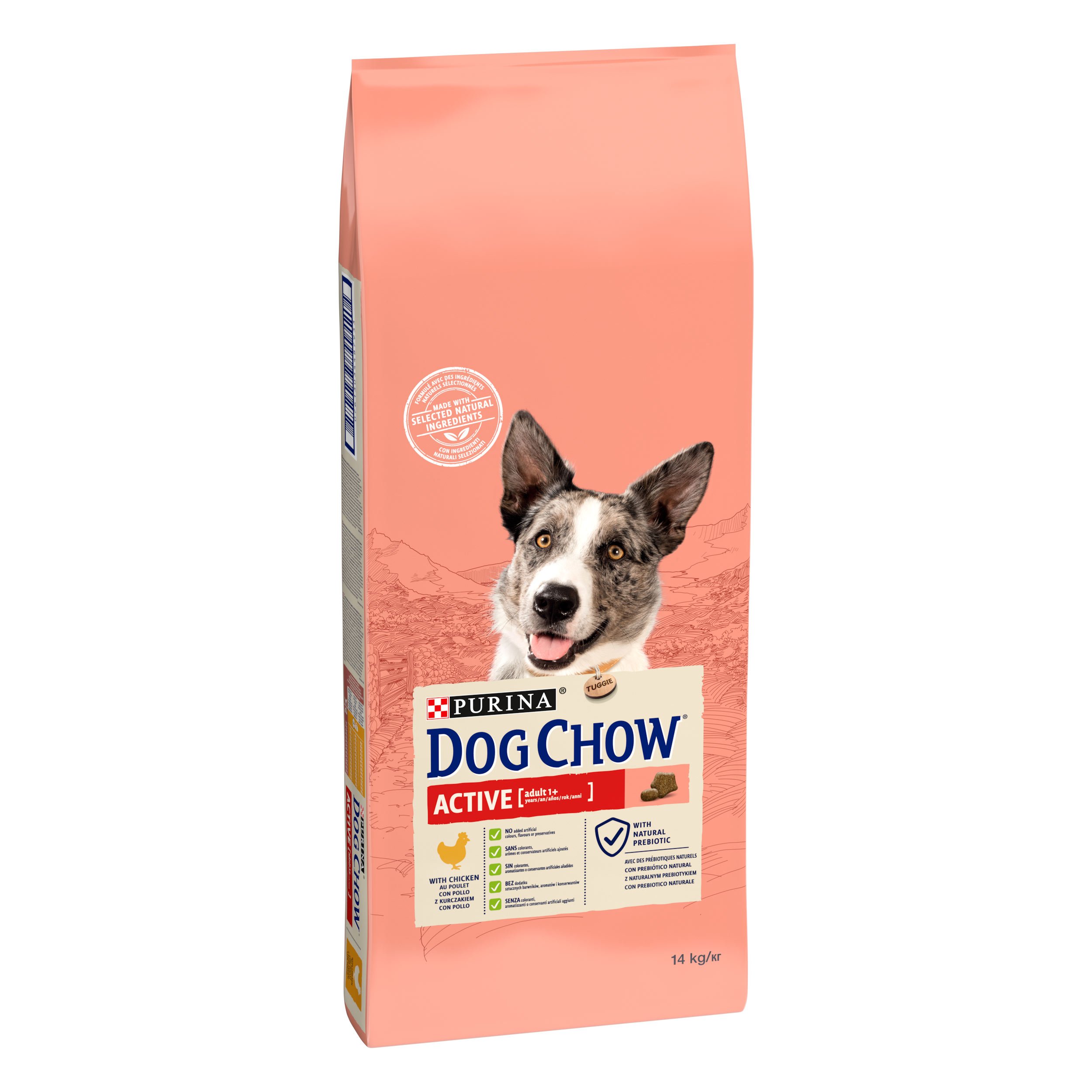 Сухий корм для собак з підвищеною активністю Dog Chow Active Adult 1+, з куркою, 14 кг - фото 2