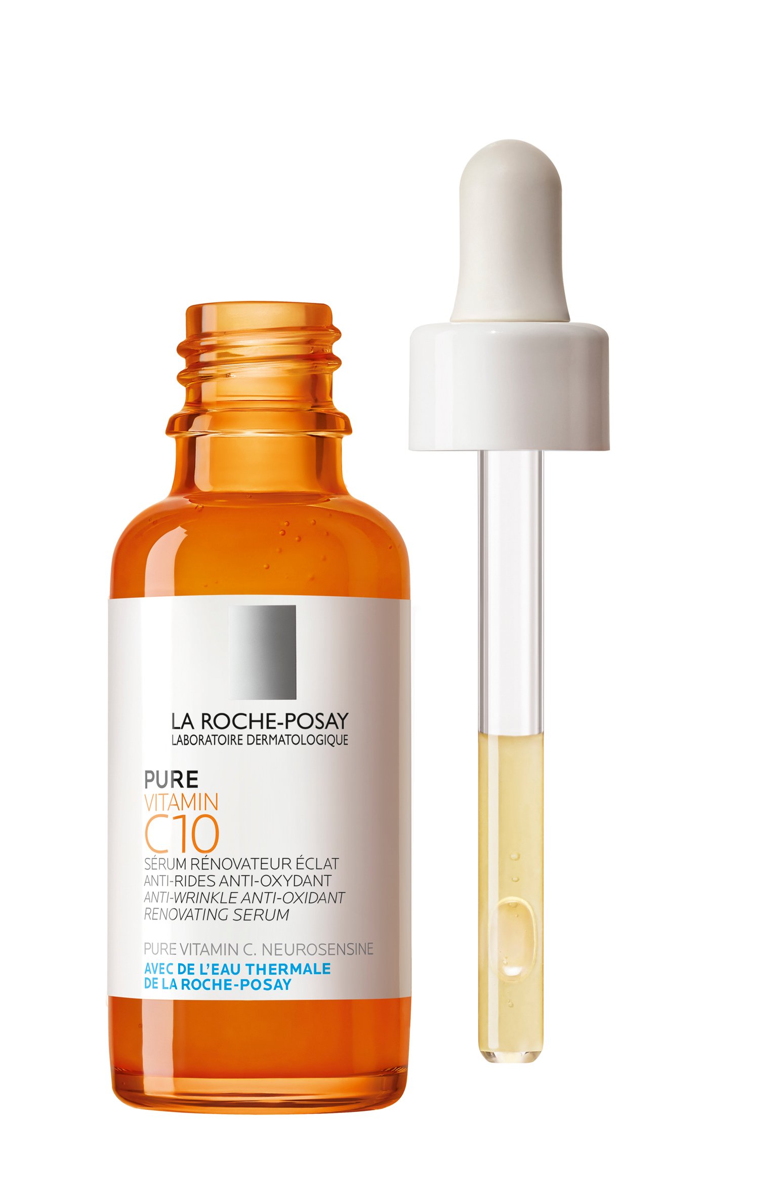 Сироватка-антиоксидант із вітаміном С проти зморшок La Roche-Posay Pure Vitamin C10, для оновлення шкіри обличчя, 30 мл - фото 3