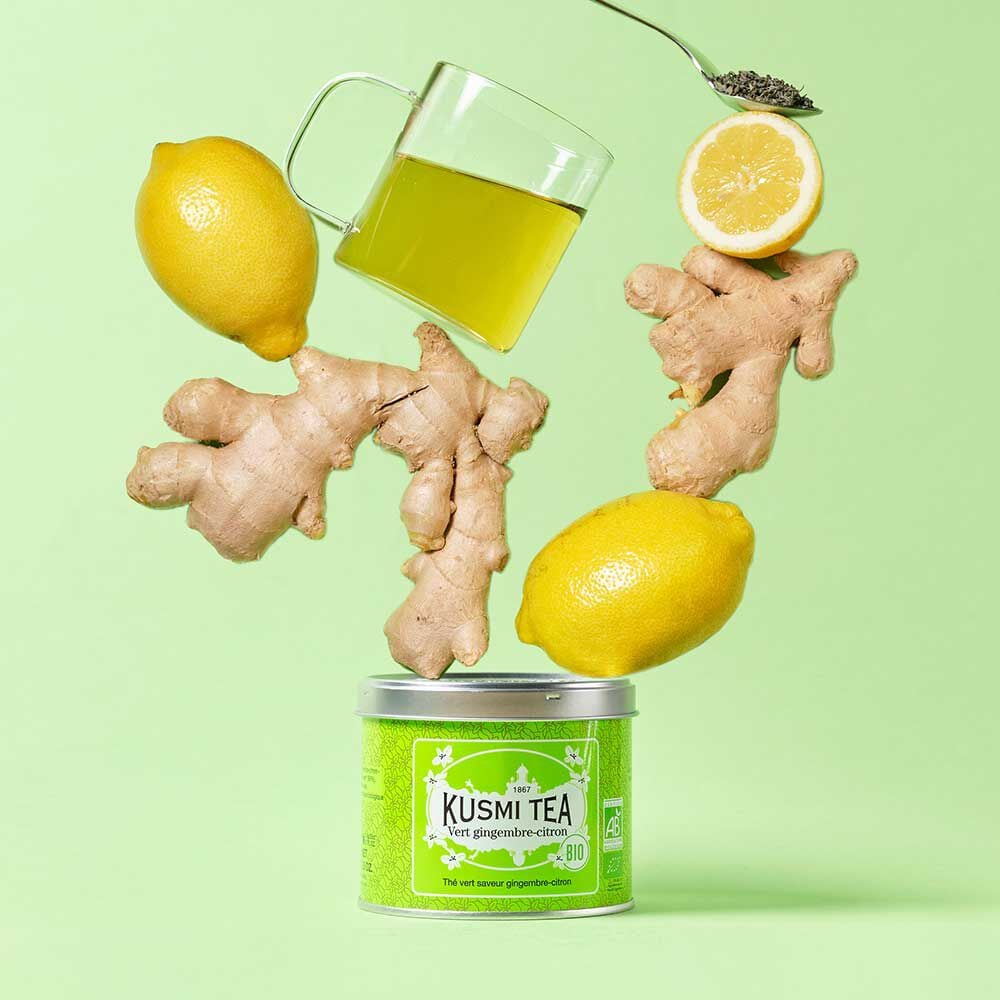 Чай зеленый Kusmi Tea Green Ginger-Lemon органический 100 г - фото 4