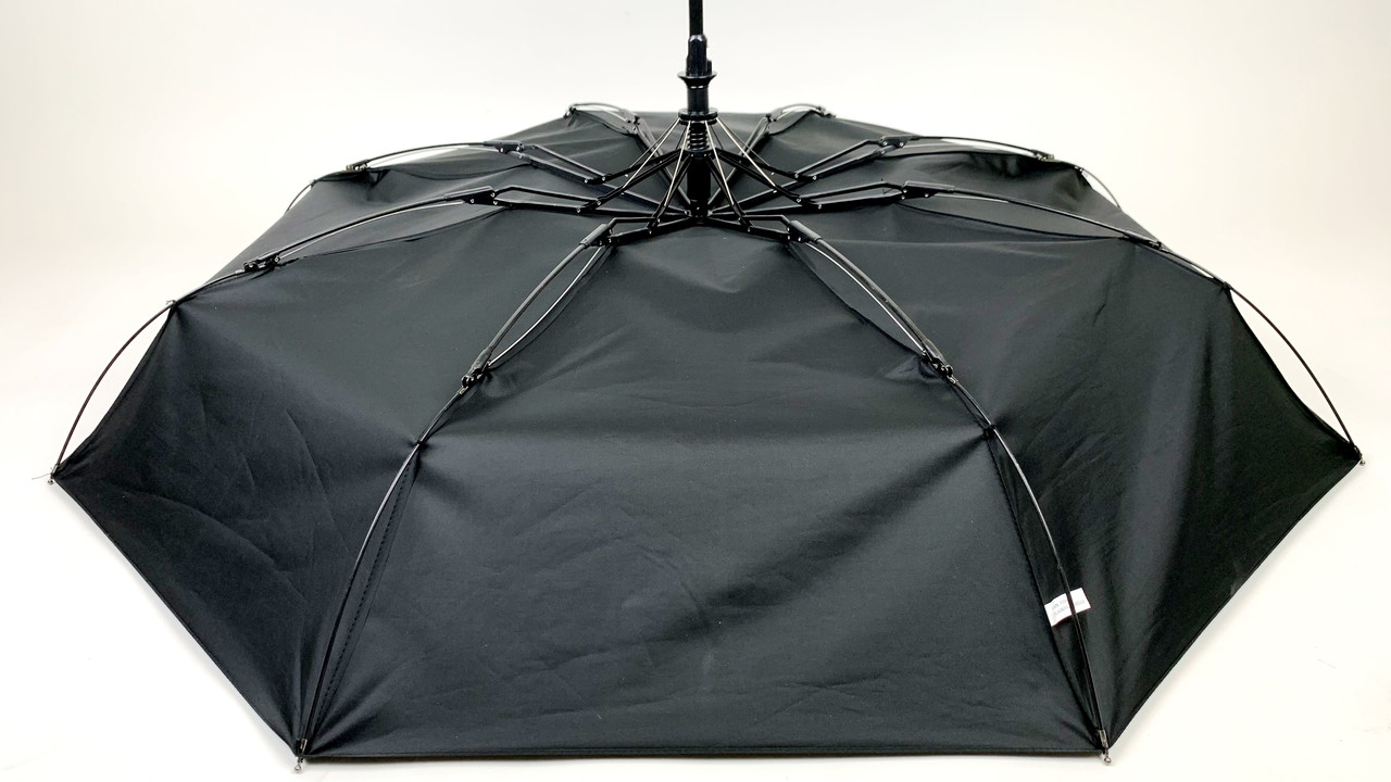 Мужской складной зонтик полуавтомат The Best 98 см черный - фото 6