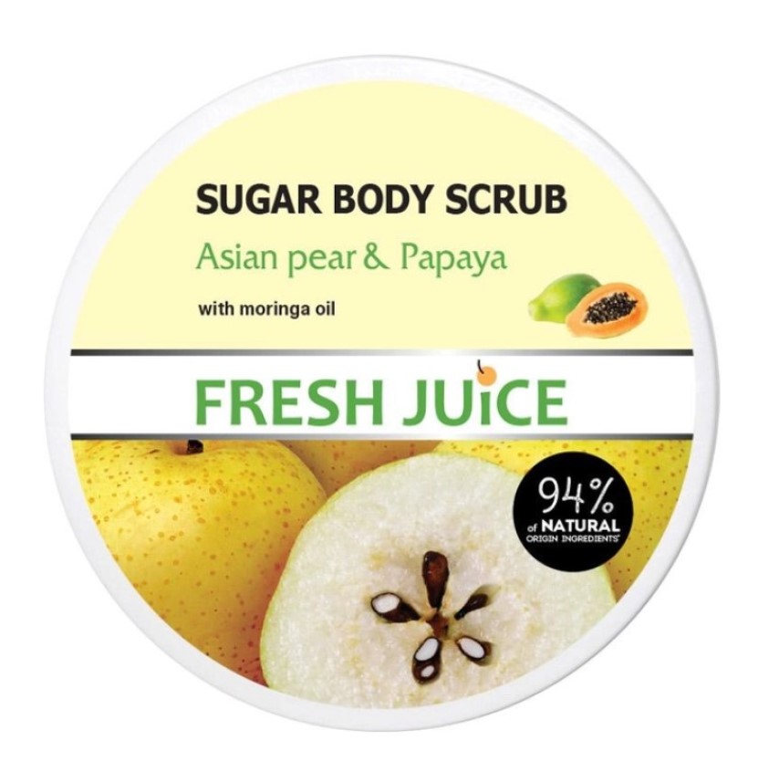 Цукровий скраб для тіла Fresh Juice Asian Pear & Papaya 225 мл - фото 1