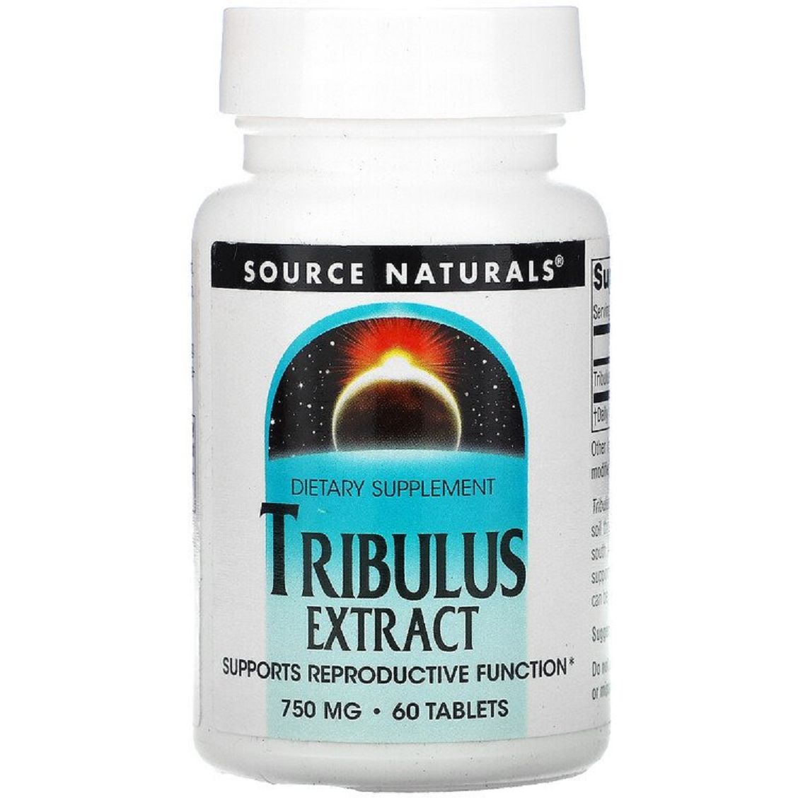 Натуральная добавка Source Naturals Экстракт трибулуса 750 мг 60 таблеток - фото 1