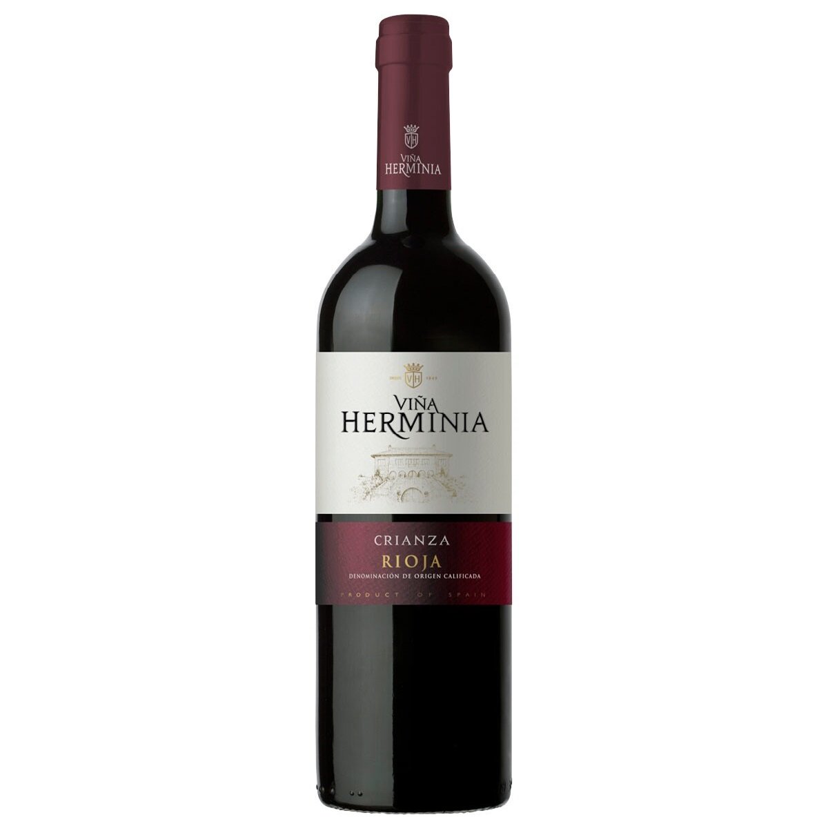 Вино Vina Herminia Crianza, красное, сухое, 14%, 0,75 л (8000015426272) - фото 1