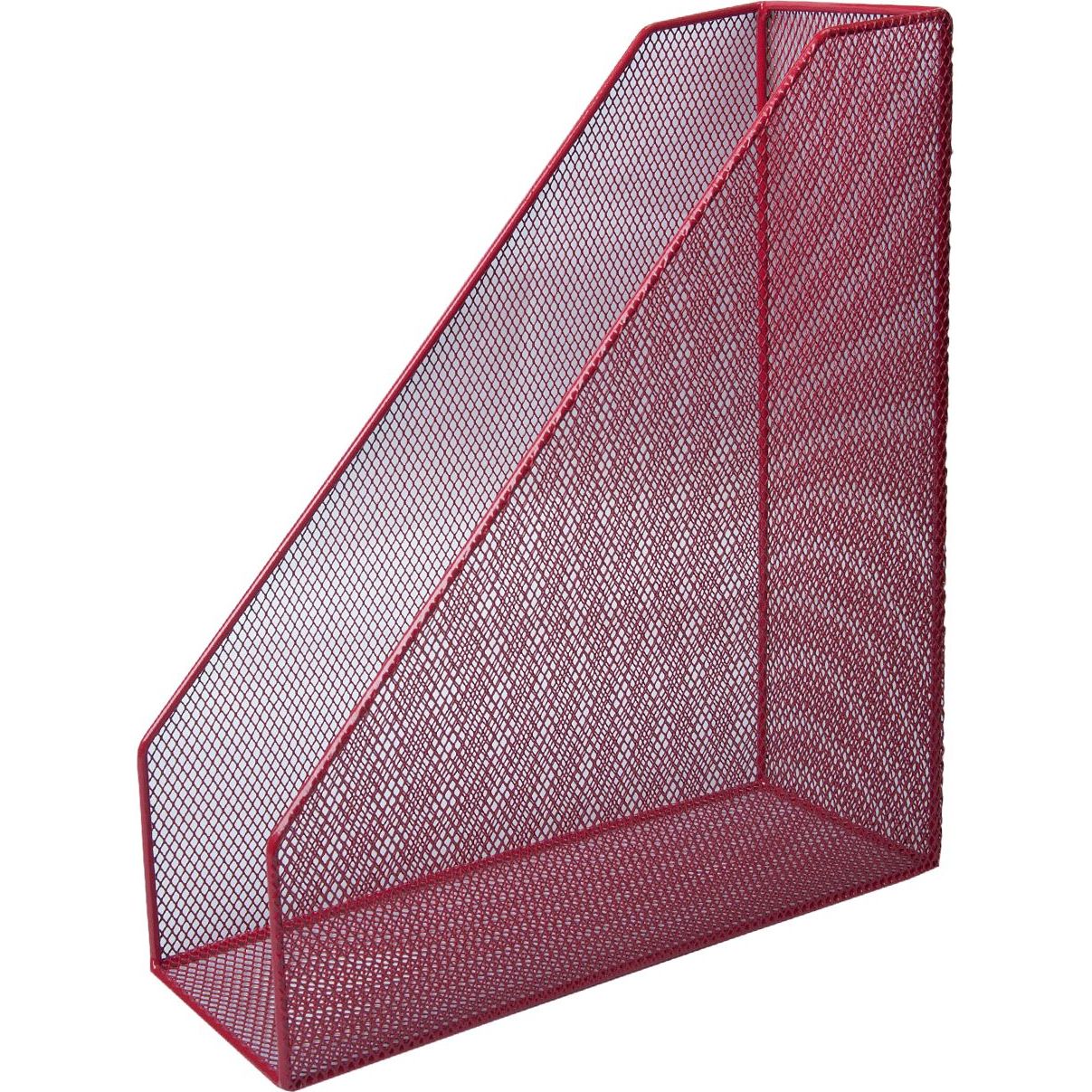 Лоток для паперів Buromax металевий вертикальний 8x23x30 см червоний (BM.6260-05) - фото 1