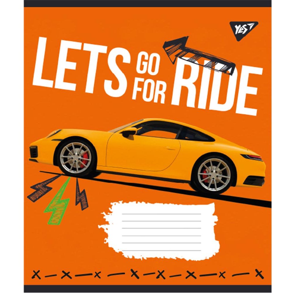 Тетрадь общая Yes Lets Go For Ride, A5, в линию, 48 листов - фото 1