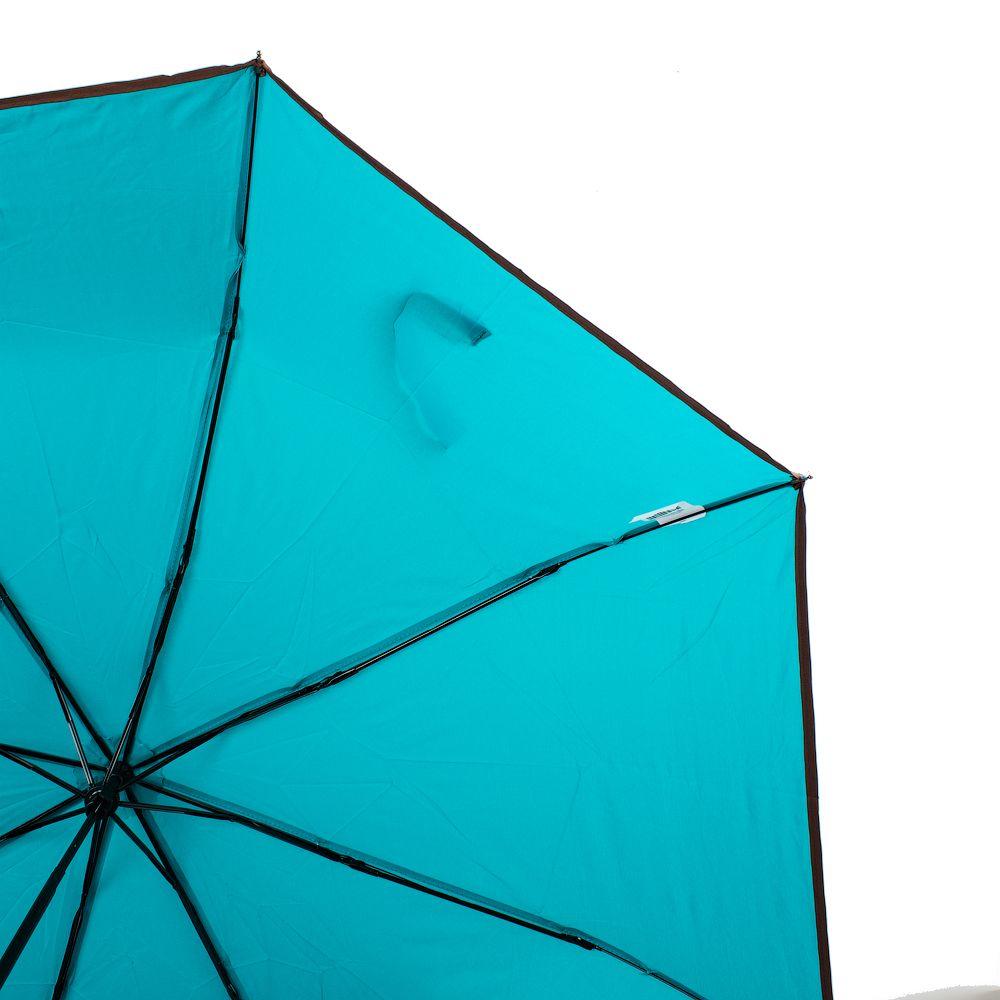 Жіноча складана парасолька механічна Art Rain 98 см бірюзова - фото 3