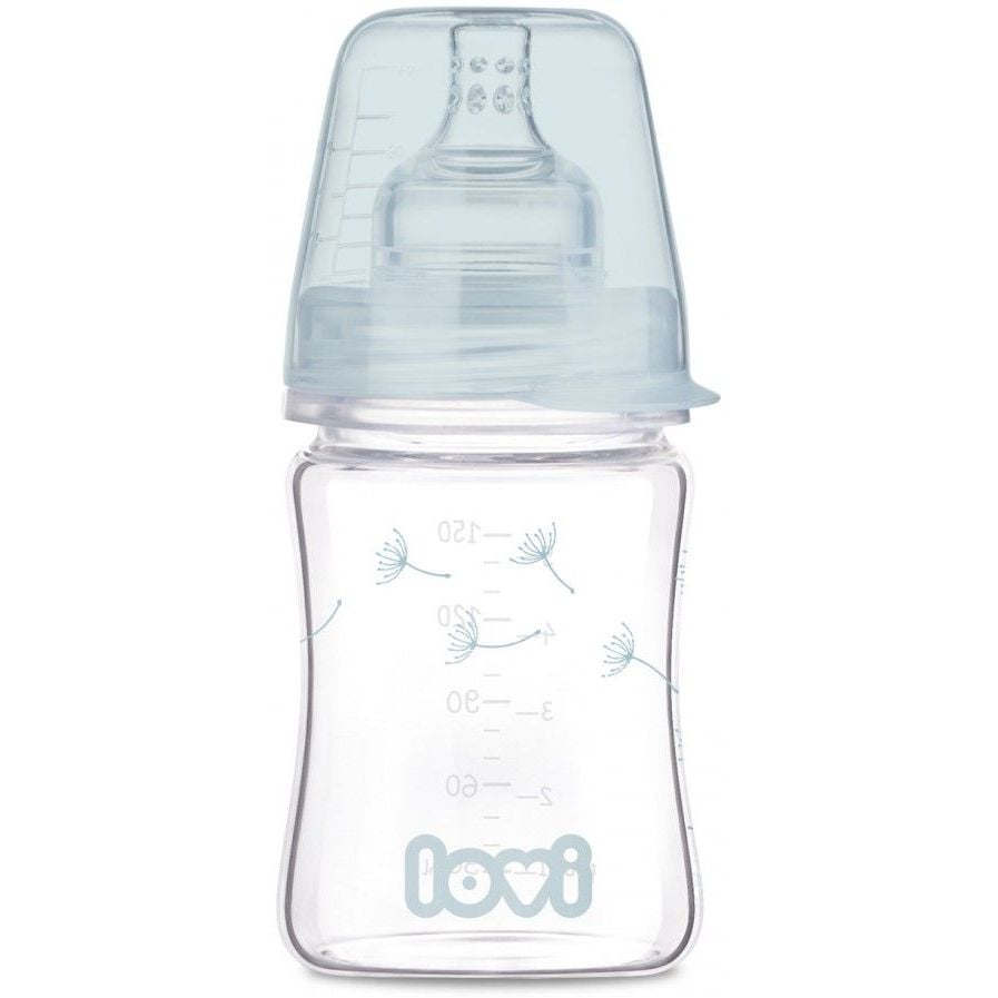 Бутылочка для кормления Lovi Diamond Glass Botanic, 150 мл (74/105) - фото 1
