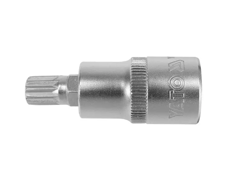 Головка торцевая Yato квадрат 1/2" Spline M10 L=55 мм (YT-04343) - фото 2