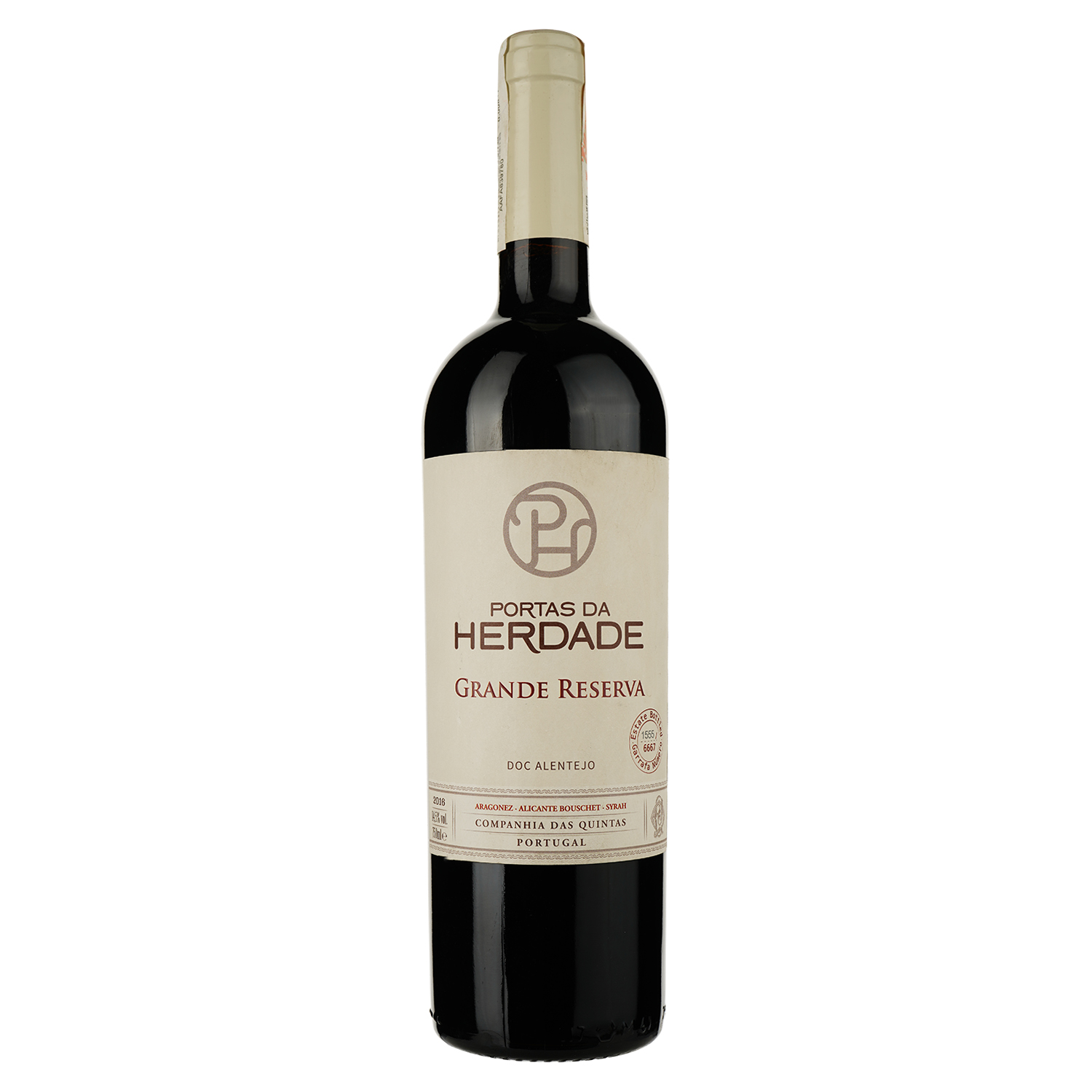 Вино Portas da Herdade Grand Reserva, красное, сухое, 14,5%, 0,75 л - фото 1