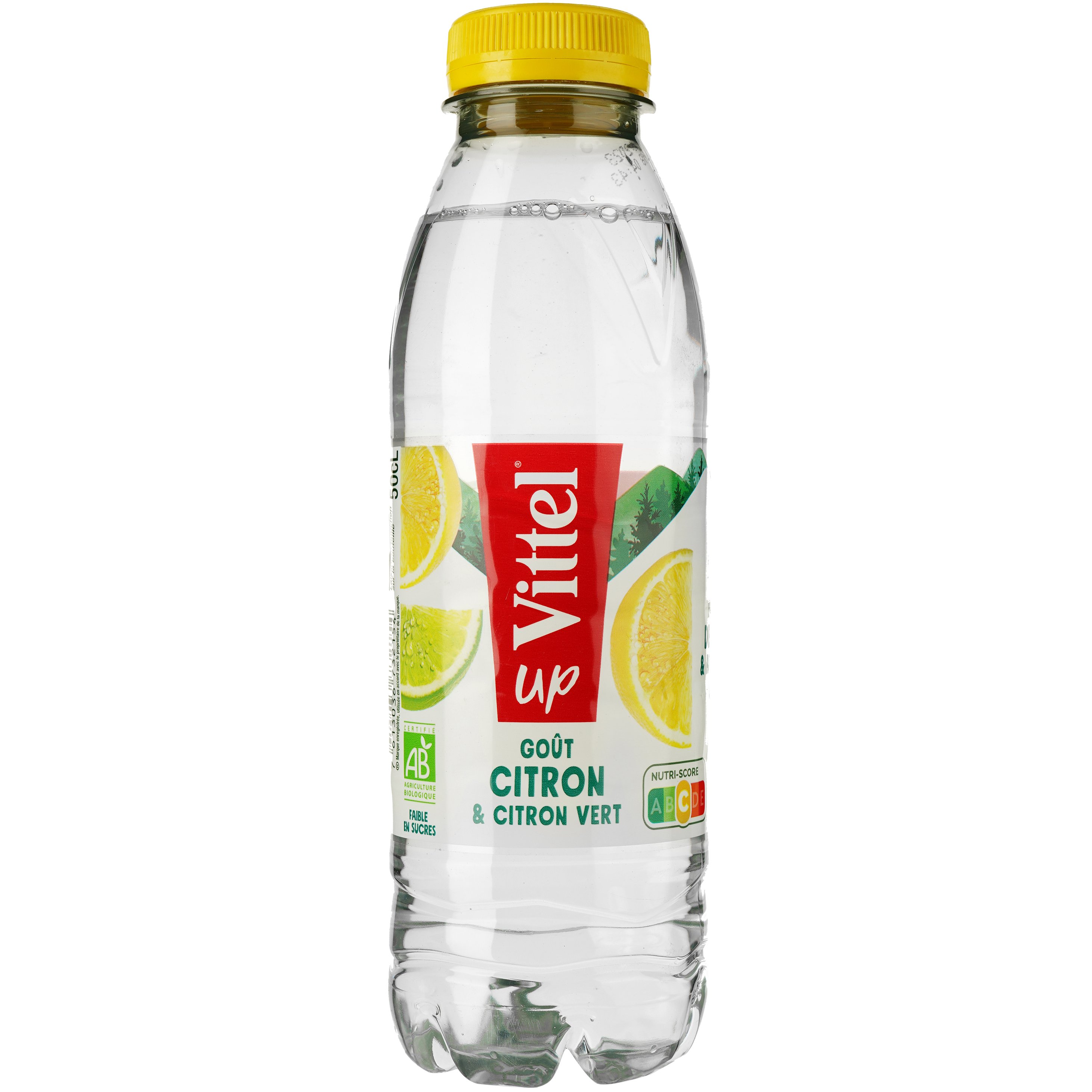 Минеральная вода Vittel Up Bio со вкусом лимона и лайма негазированная 0.5 л (895896) - фото 1