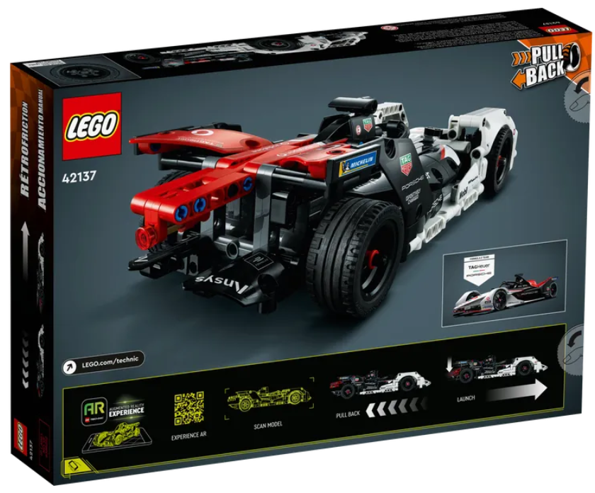 Конструктор LEGO Technic Formula E Porsche 99X Electric, 422 деталей (42137) - фото 3