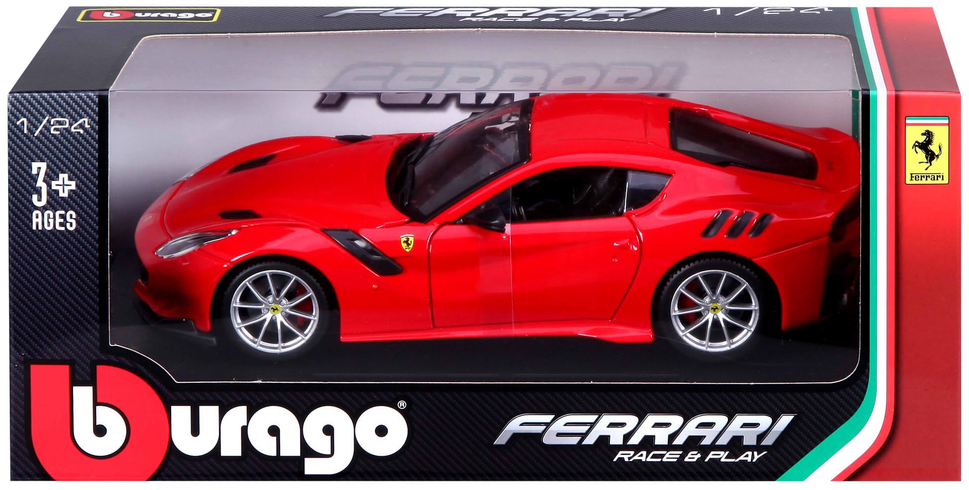 Автомодель Bburago Ferrari F12TDF красная (18-26021) - фото 4