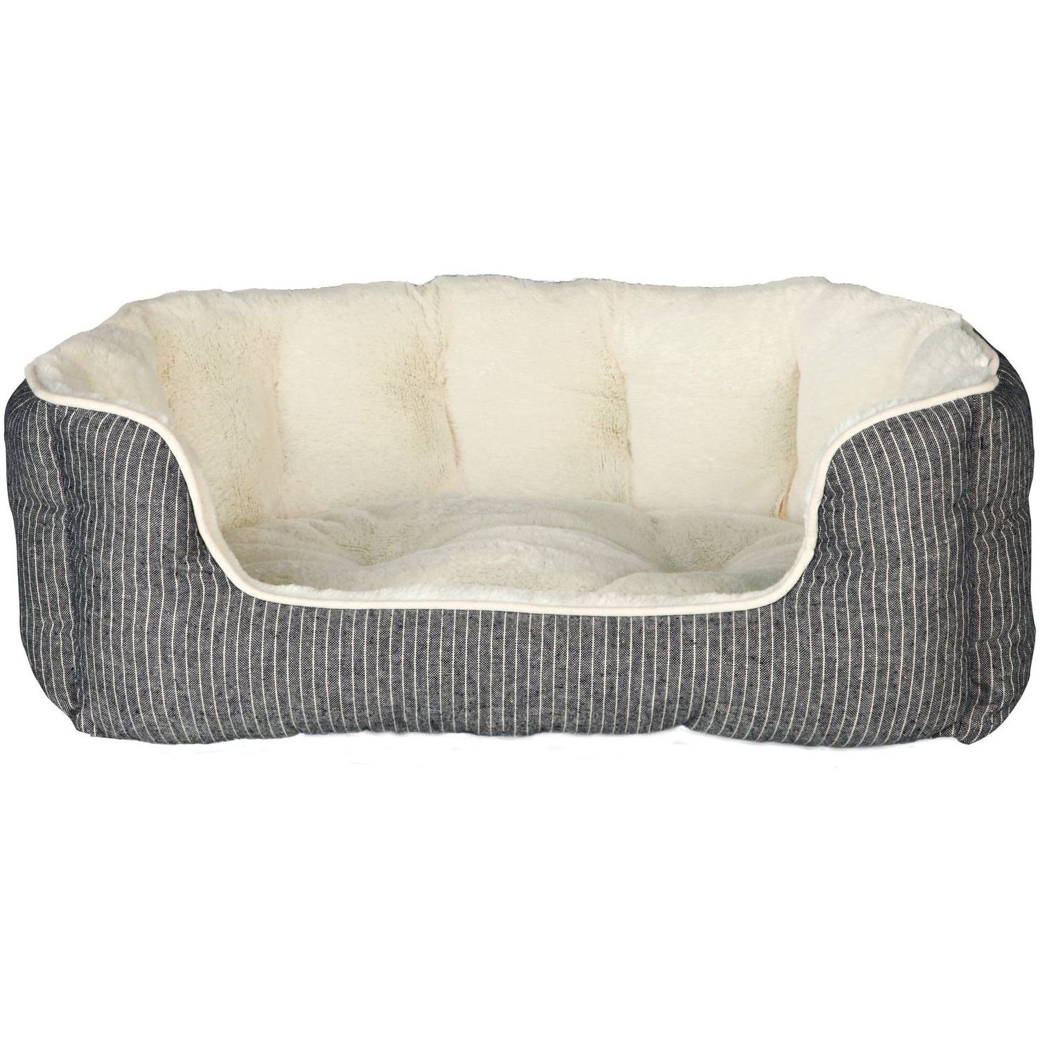 Лежак плюшевый для собак Trixie Davin, 60х45 см, серый с бежевым - фото 1