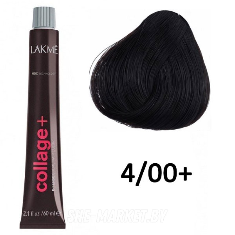 Перманентна фарба для волосся Lakme Collage Creme Hair Color відтінок 4/00+ 60 мл - фото 1