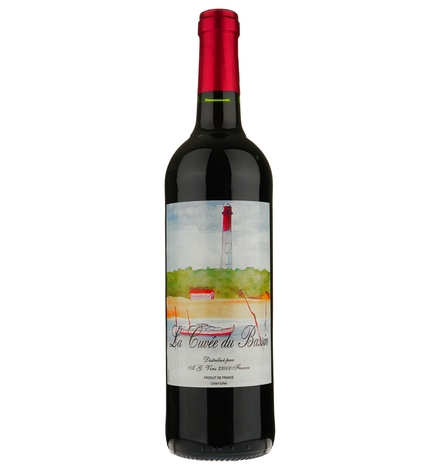 Вино AG Vins Cuvee Du Bassin Vin De France, червоне, сухе, 0,75 л (917806) - фото 1
