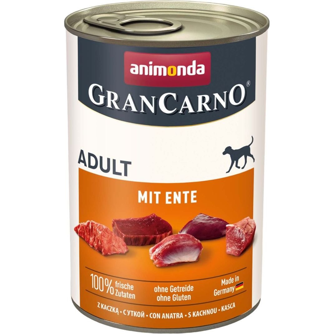 Вологий беззерновий корм для собак Animonda GranCarno Adult with Duck, з качкою, 400 г - фото 1