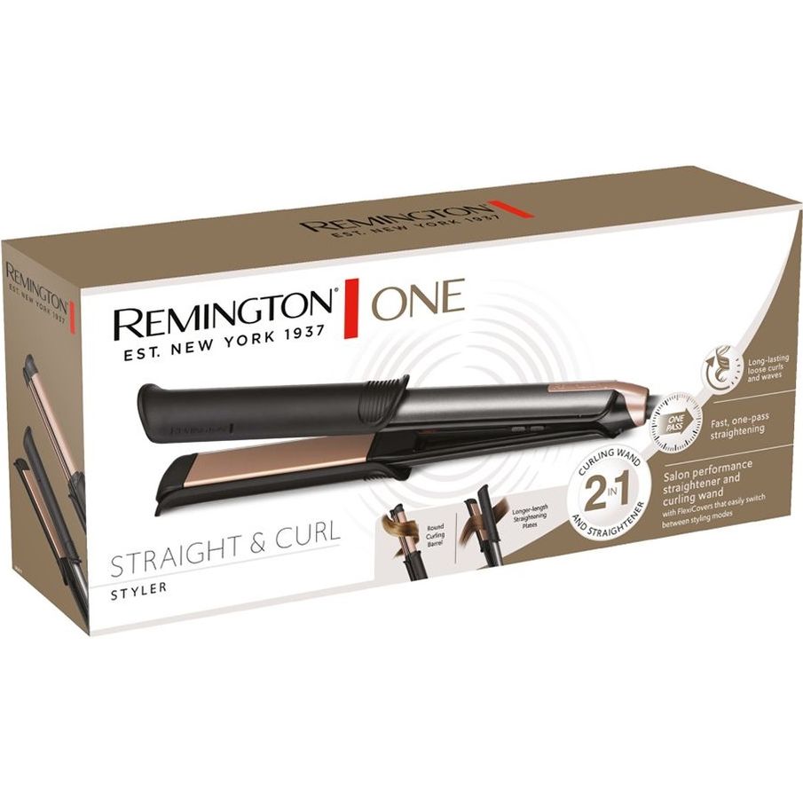 Випрямляч Remington One Straight & Curl S6077 чорний - фото 3