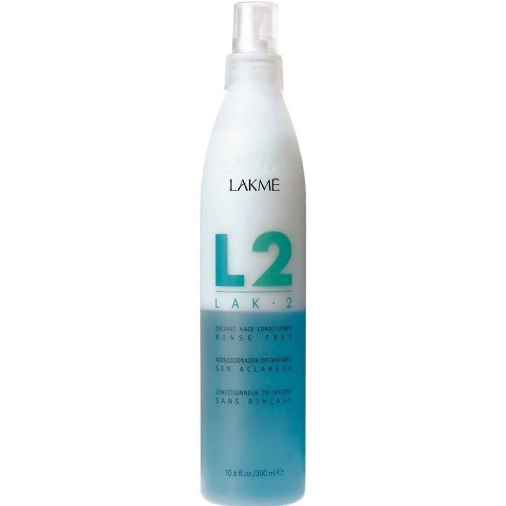 Двофазний кондиціонер для волосся Lakme Lak-2 Instant Hair Conditioner Rinse-free 300 мл - фото 1