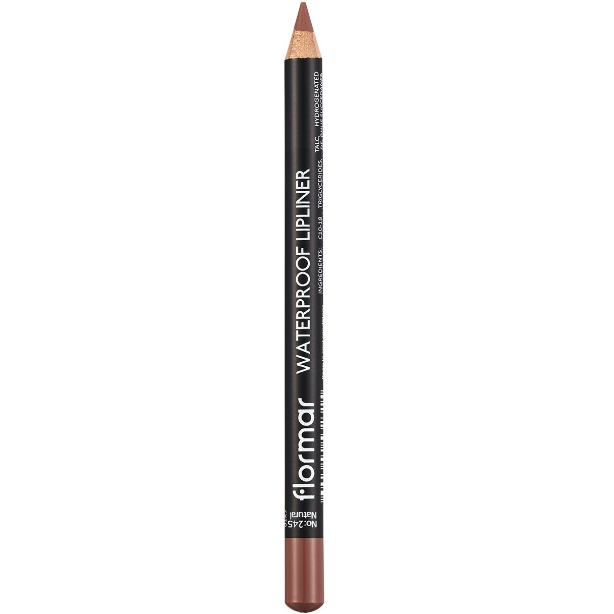 Водостойкий карандаш для губ Flormar Waterproof Lipliner, тон 245 (Natural), 1,14 г (8000019546585) - фото 2