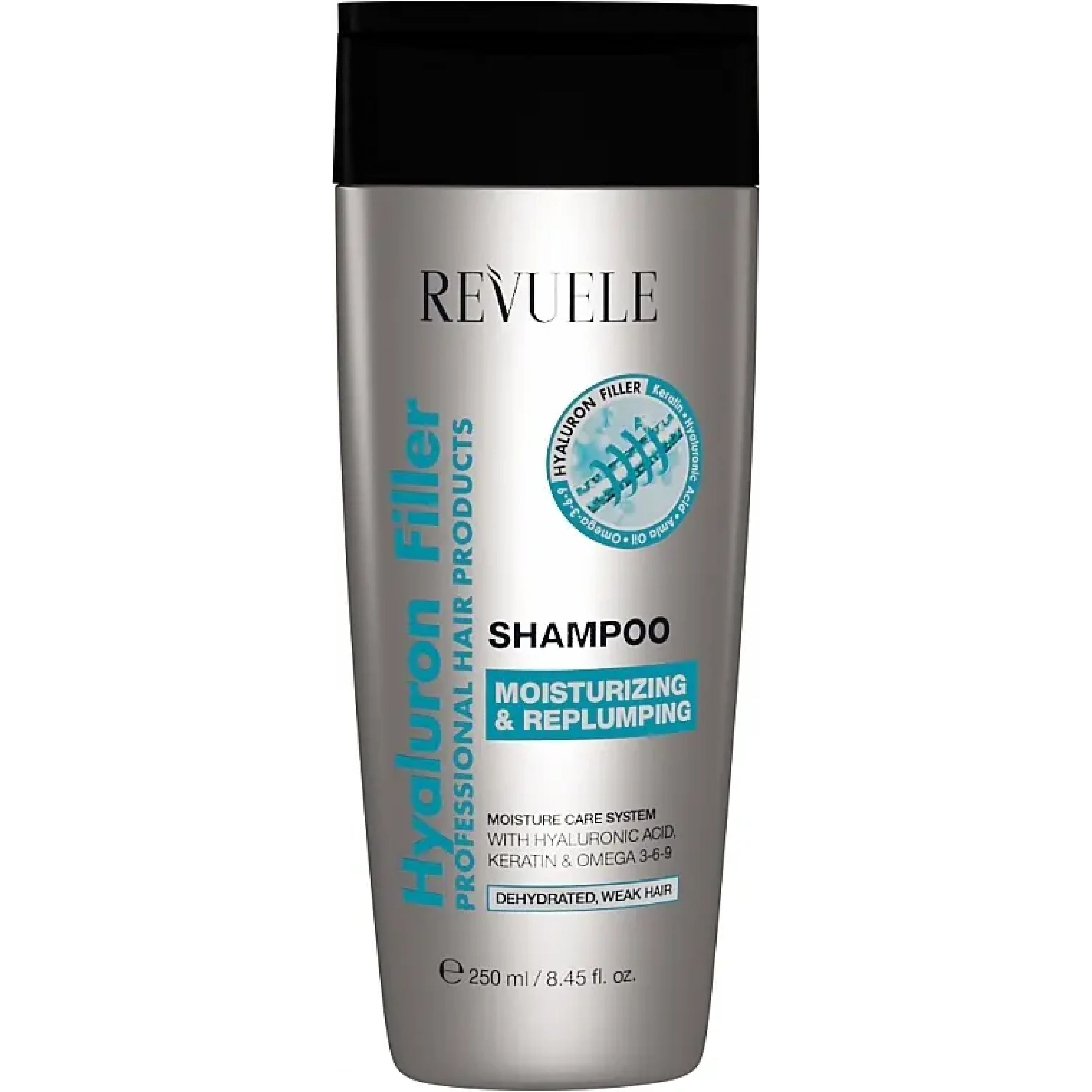 Шампунь для волосся Revuele Hyaluron Filler Зволоження та відновлення 250 мл - фото 1