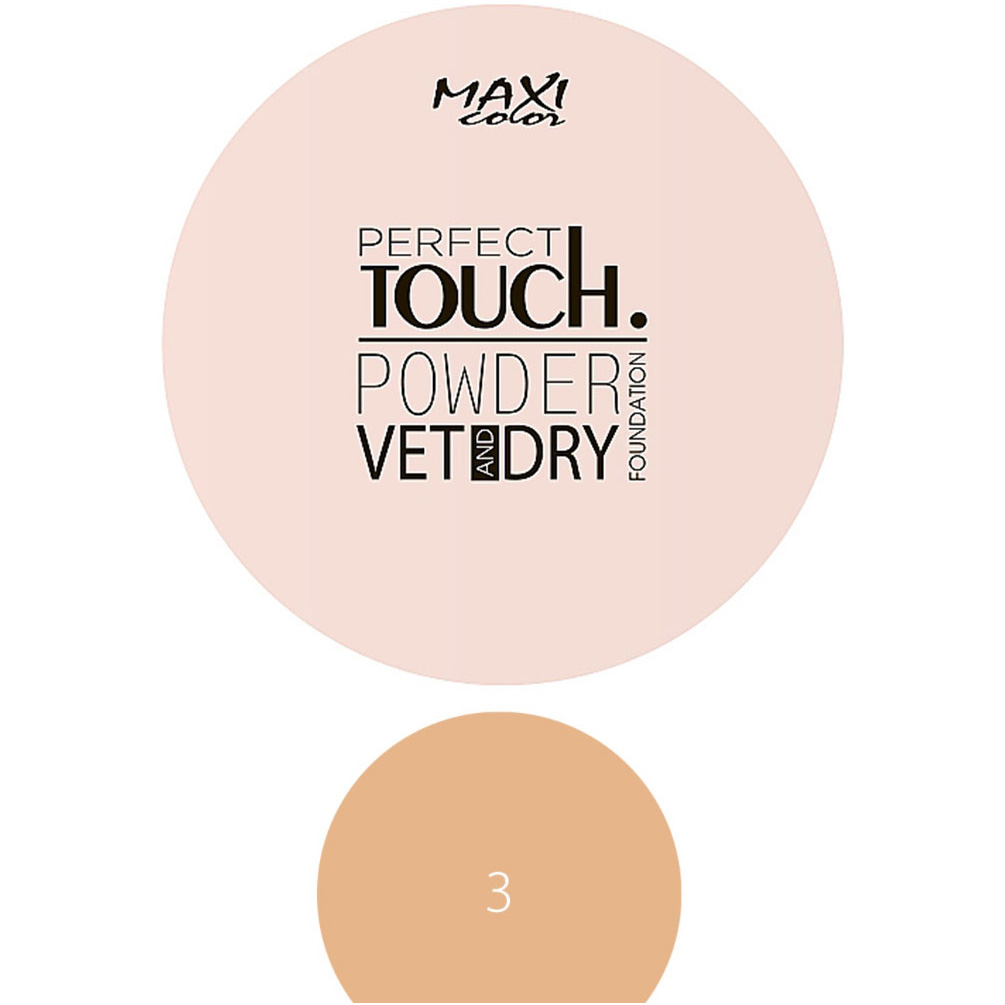 Пудра Maxi Color Perfect Touch Vet and Dry тон 03 Пустеля 10 г - фото 1