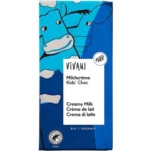 Шоколад молочний Vivani Milchcrème Kids Choc з молочним кремом органічний, 100 г - фото 1