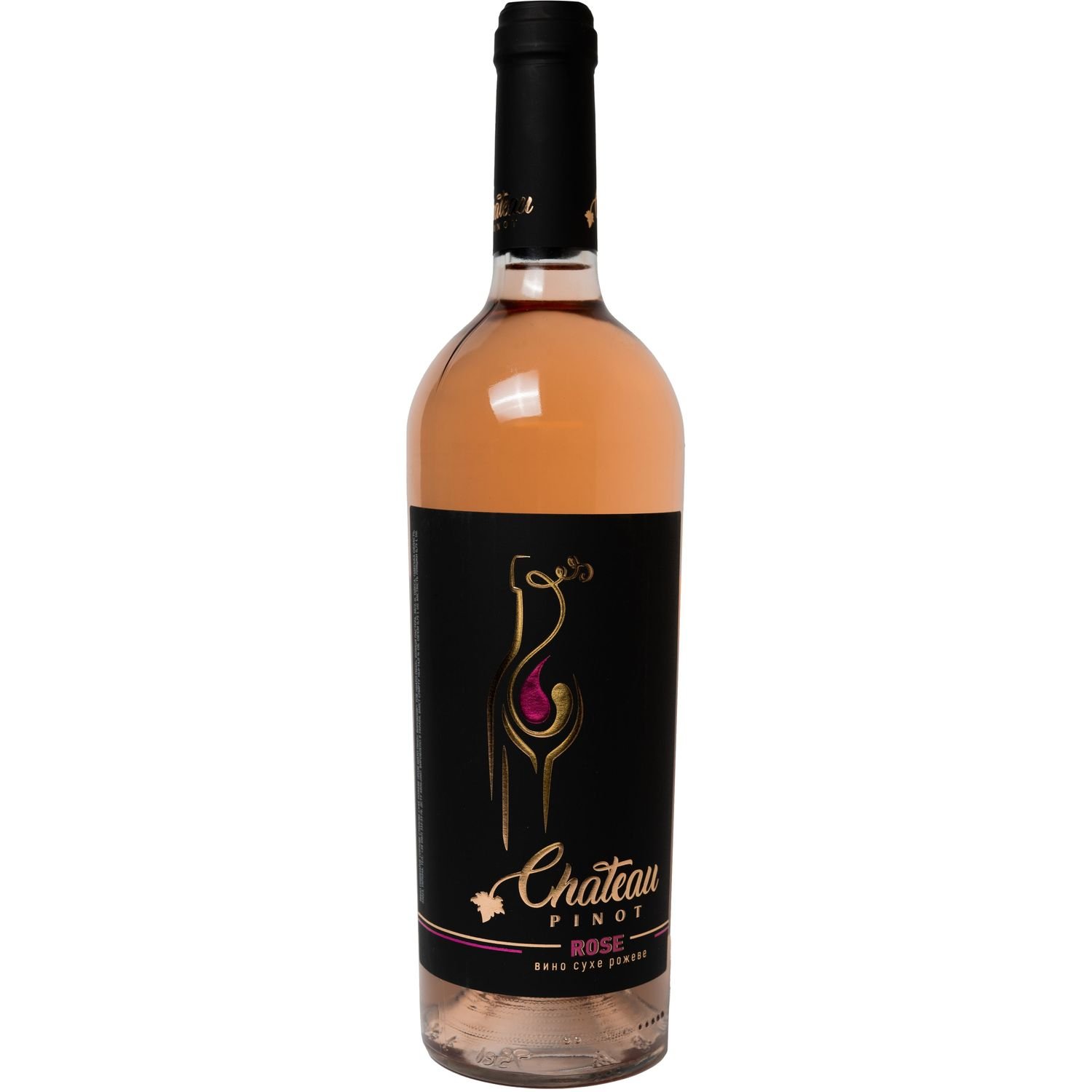 Вино Chateau Pinot Rose, розовое, сухое, 12,6%, 0,75 л - фото 1
