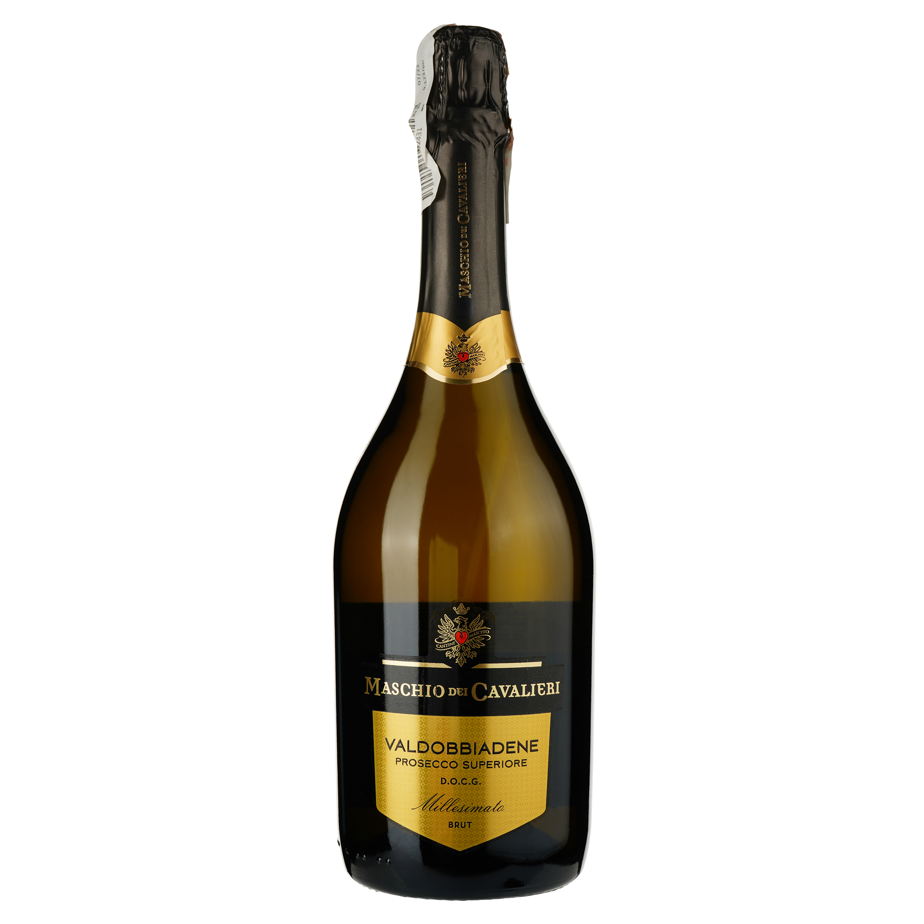 Вино ігристе Maschio dei Cavalieri Prosecco Superiore Brut Valdobbiadene DOCG, біле, брют, 0,75 л - фото 1