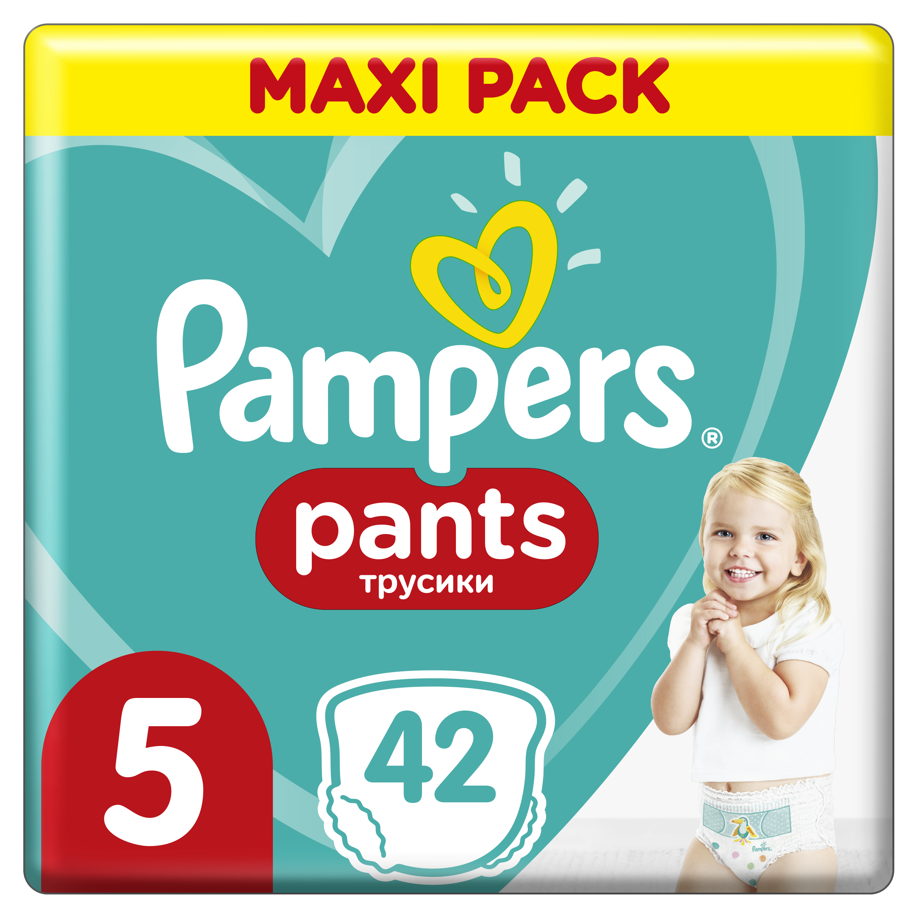 Подгузники-трусики Pampers Pants 5 (12-17 кг), 42 шт. - фото 1