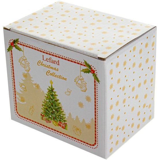 Чашка Lefard Christmas Delight, 450 мл, білий з жовтим (985-129) - фото 2