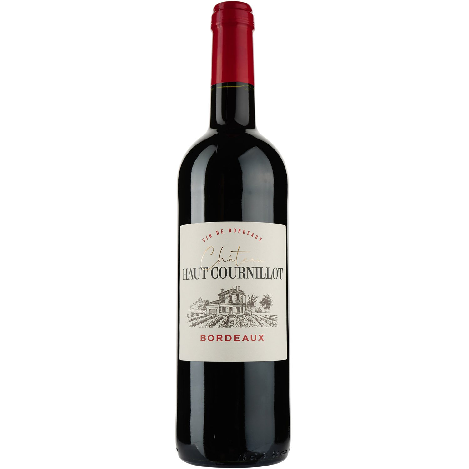 Вино Chateau Haut Cournillot AOP Bordeaux 2020, красное, сухое, 0,75 л - фото 1