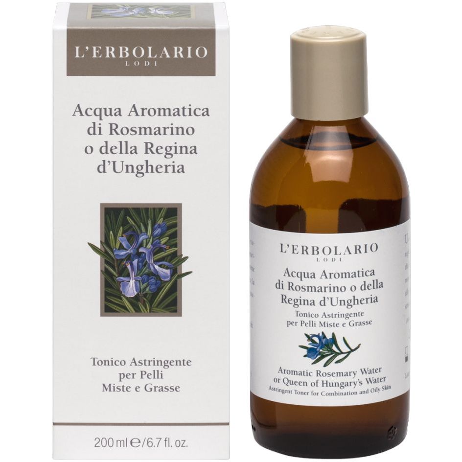 Тоник для лица L'Erbolario Acqua Aromatica di Rosmarino o della Regina d'Ungheria с розмарином, ароматизированный, 200 мл - фото 1