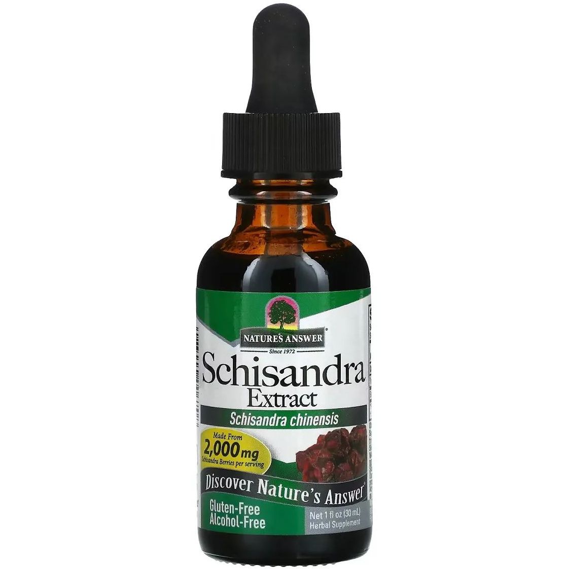 Экстракт лимонника Nature's Answer Schisandra Extract Alcohol-Free 2000 мг 30 мл - фото 1