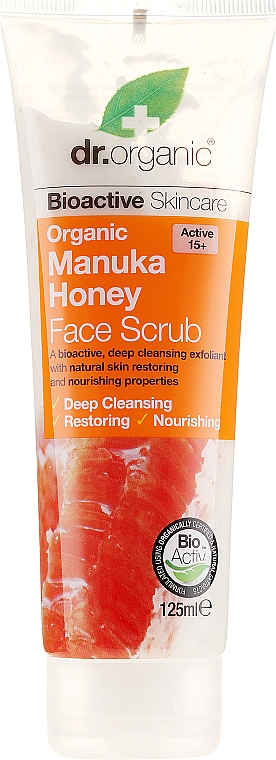 Скраб для лица Манука Мед Dr. Organic Manuka Honey Face Scrub 125 мл - фото 2