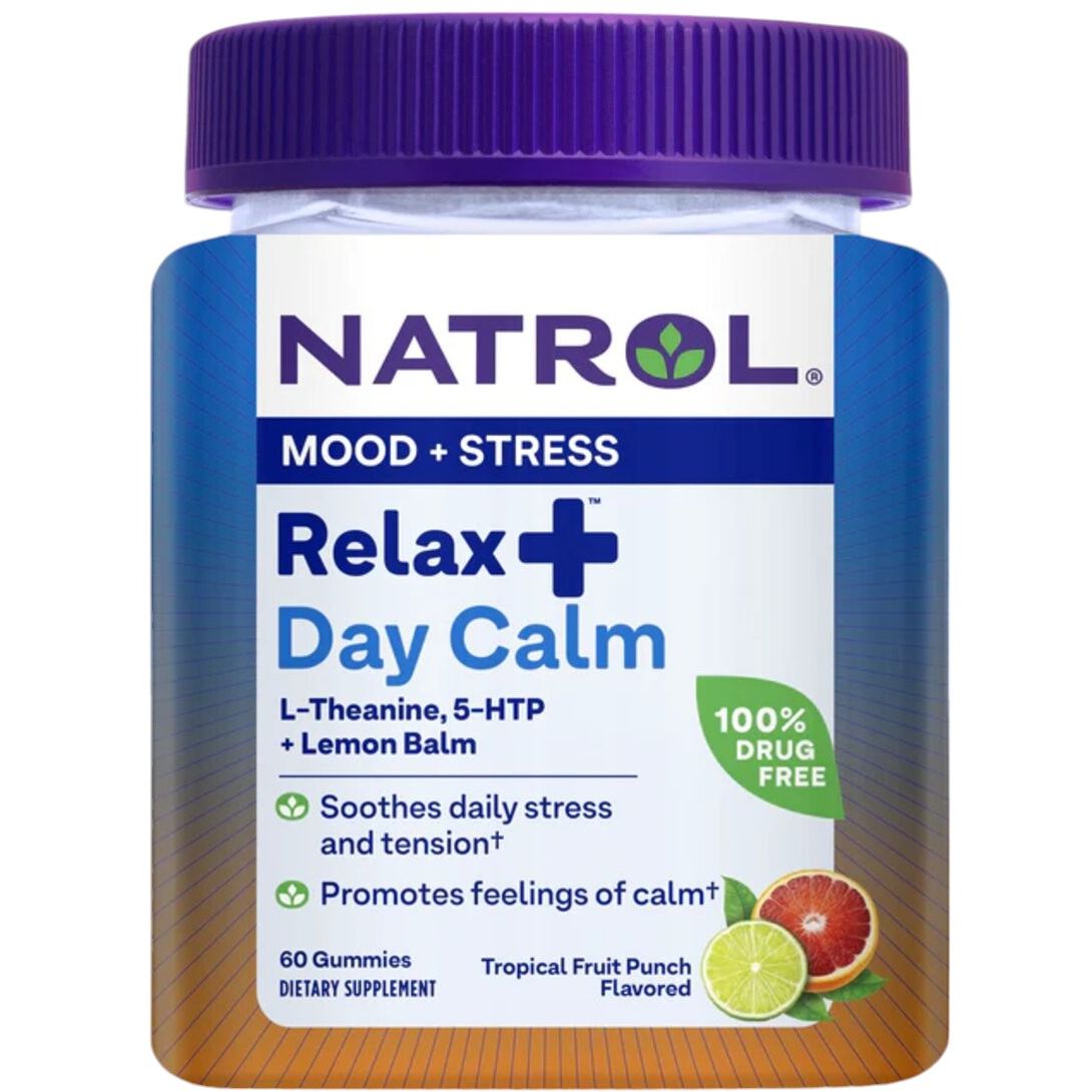 Комплекс Natrol Relax+ Day Calm расслабление и покой со вкусом фруктов 60 конфет (NTL07635) - фото 3