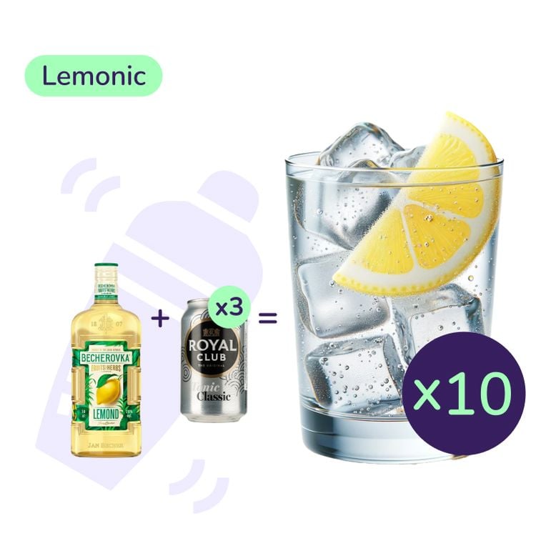 Коктейль Lemonіс (набор ингредиентов) х10 на основе Becherovka Lemond - фото 1