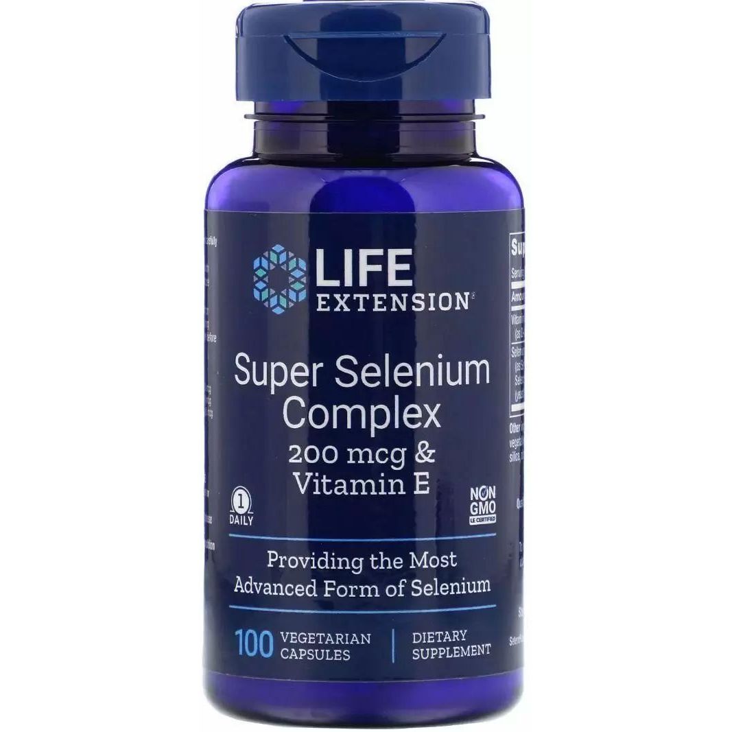 Селен Life Extension Super Selenium з вітаміном Е 100 капсул - фото 1